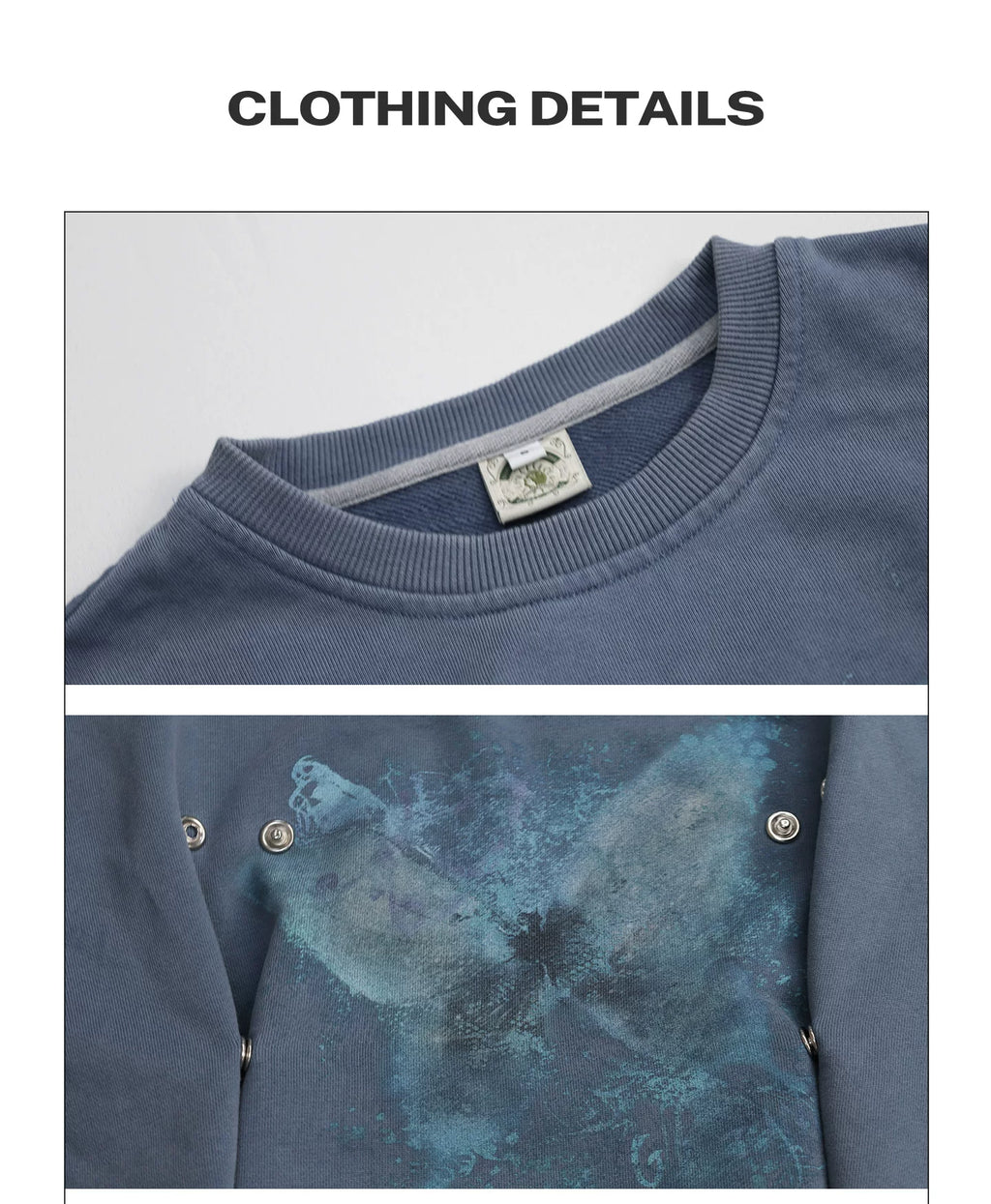 Girlyhalo retroprintingpullover Round Neck Sweatshirt