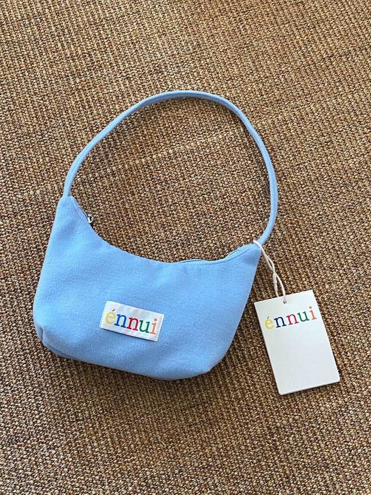 ENNUI Square Vintage Zipper Handheld Underarm Bag