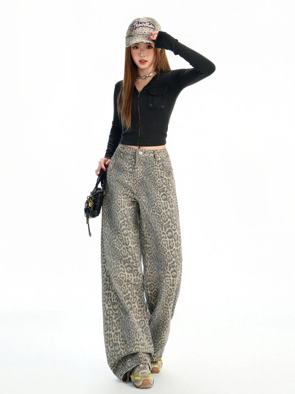 KPSR Vintage Old Leopard Jeans