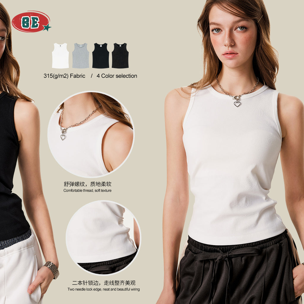 BE Women's Vest Slim Fit Crop Top