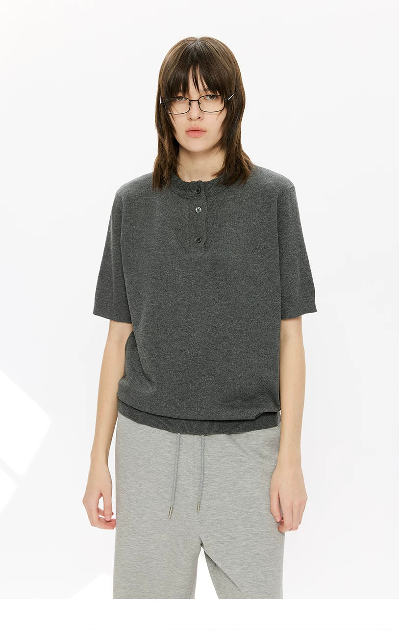 KREATE Slack Knitted Casual Tee