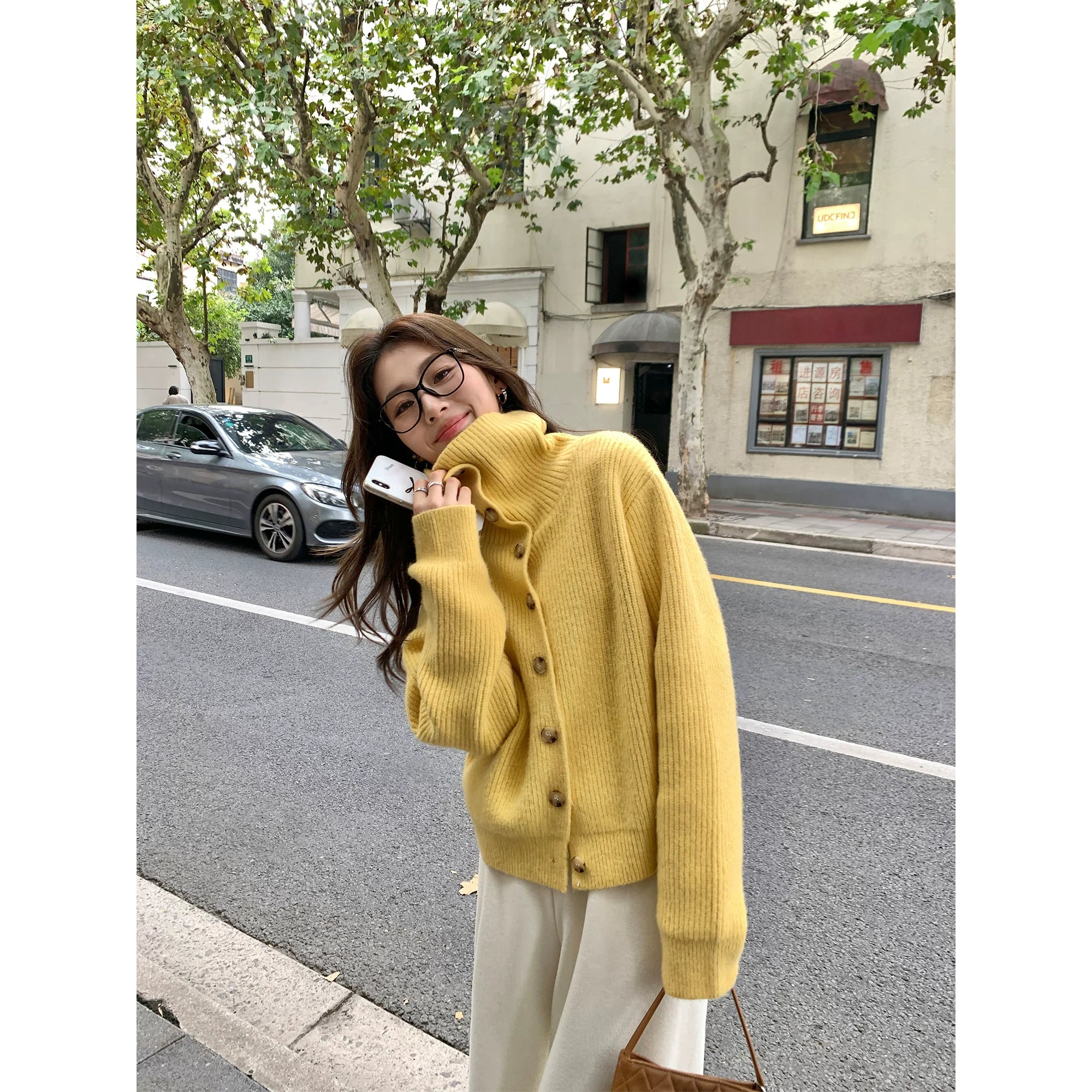 Pusumede Vintage Lapel Loose Temperament Jacket