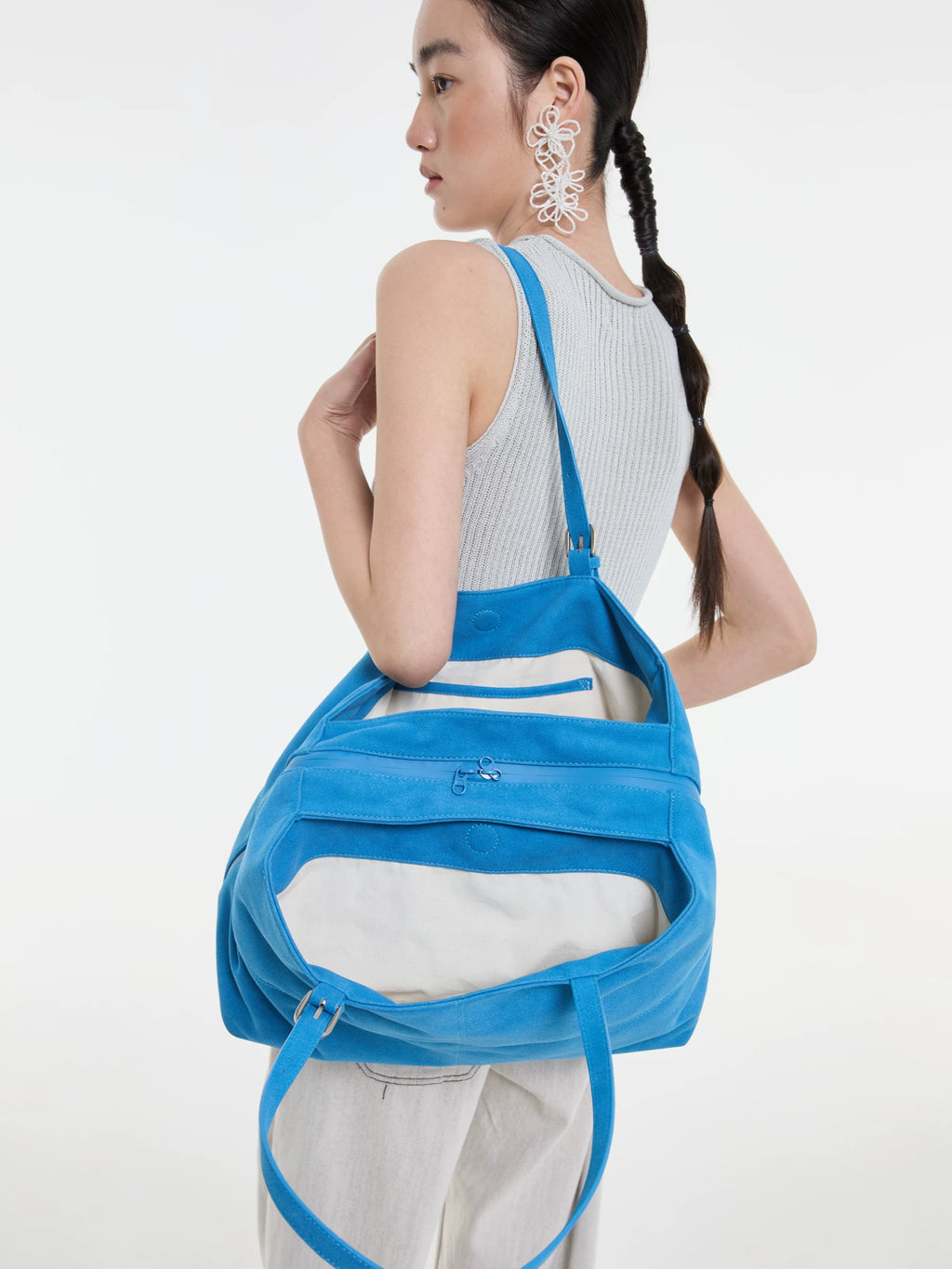 DirtySix Matte Large Capacity Soft Leather Tote Bag