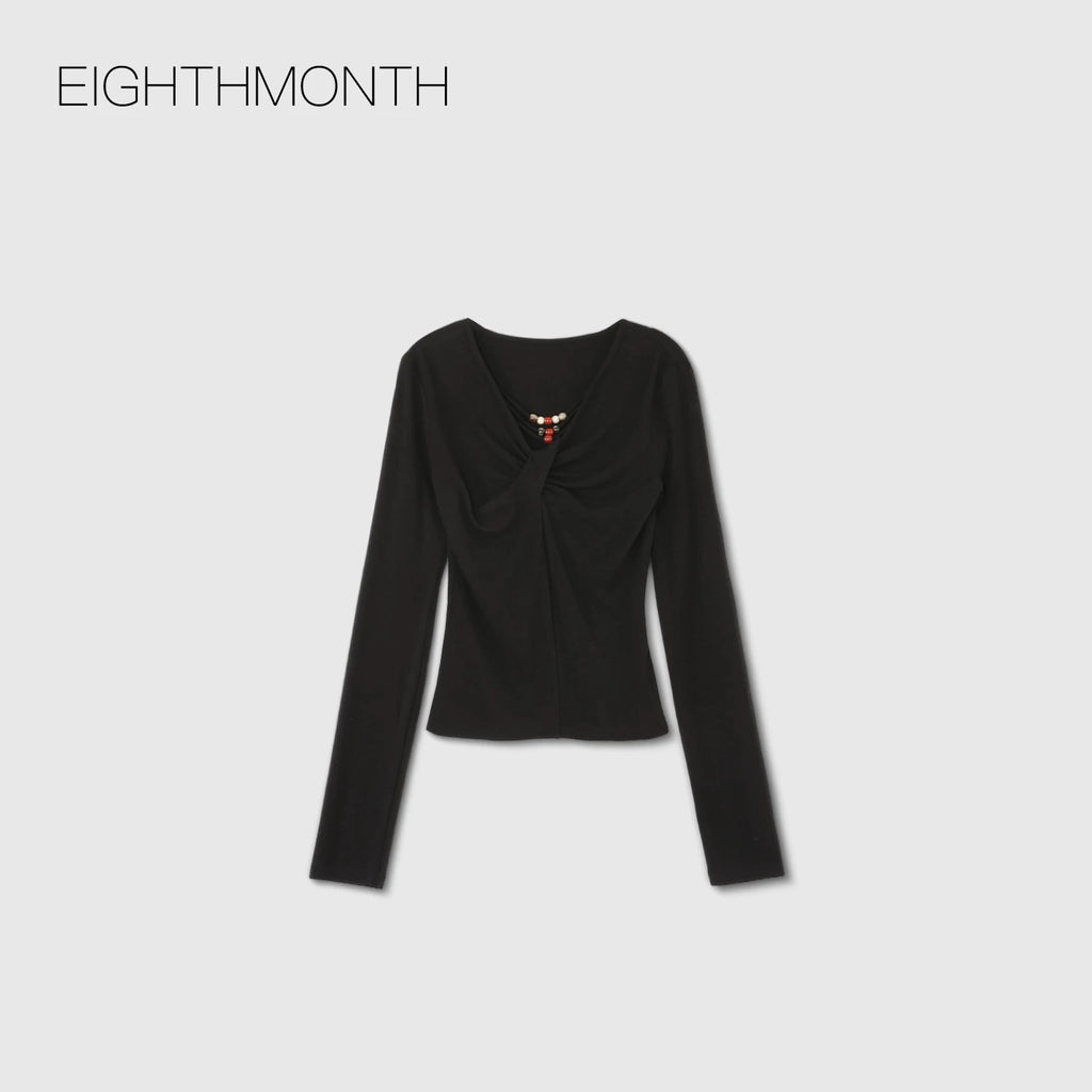 EIGHTHMONTH Niche Fashion Slim Long Sleeves
