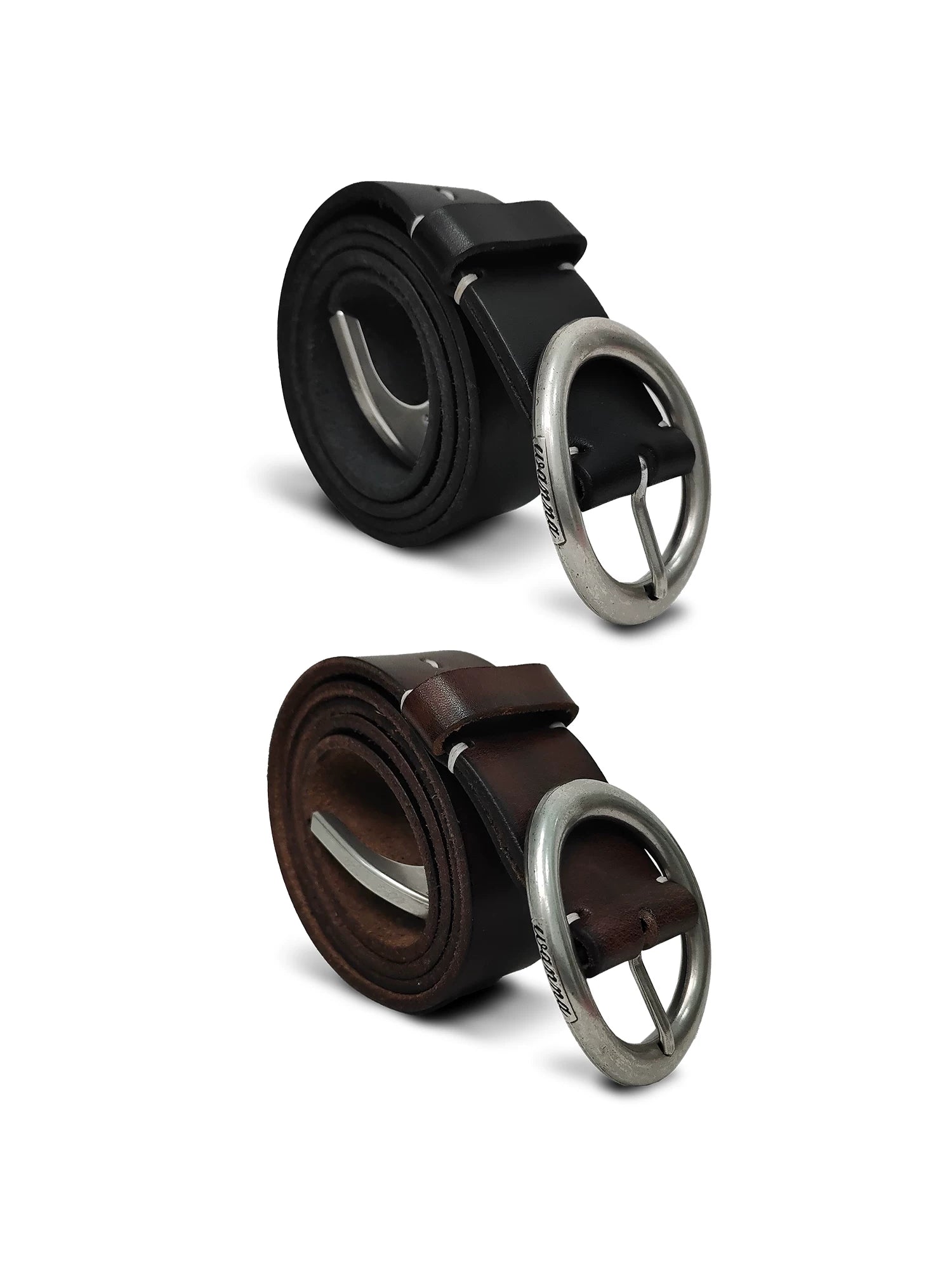 WANNALAB Top Layer Cowhide Hand-stitched Belt