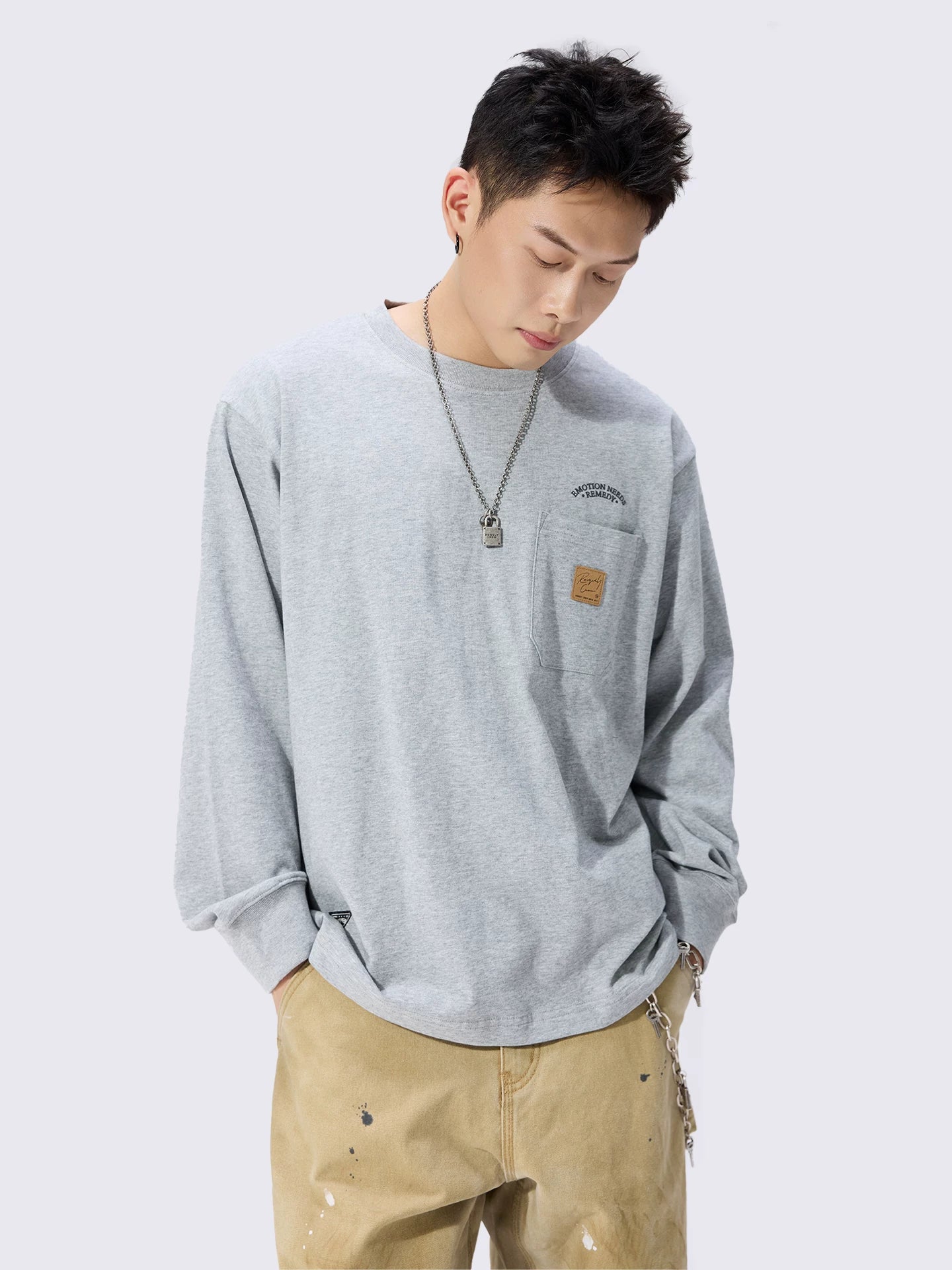 Remedy Vintage Alphabet Print Long Sleeves