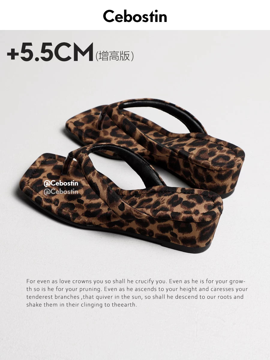 Cebostin Thick-soled Toe Slippers