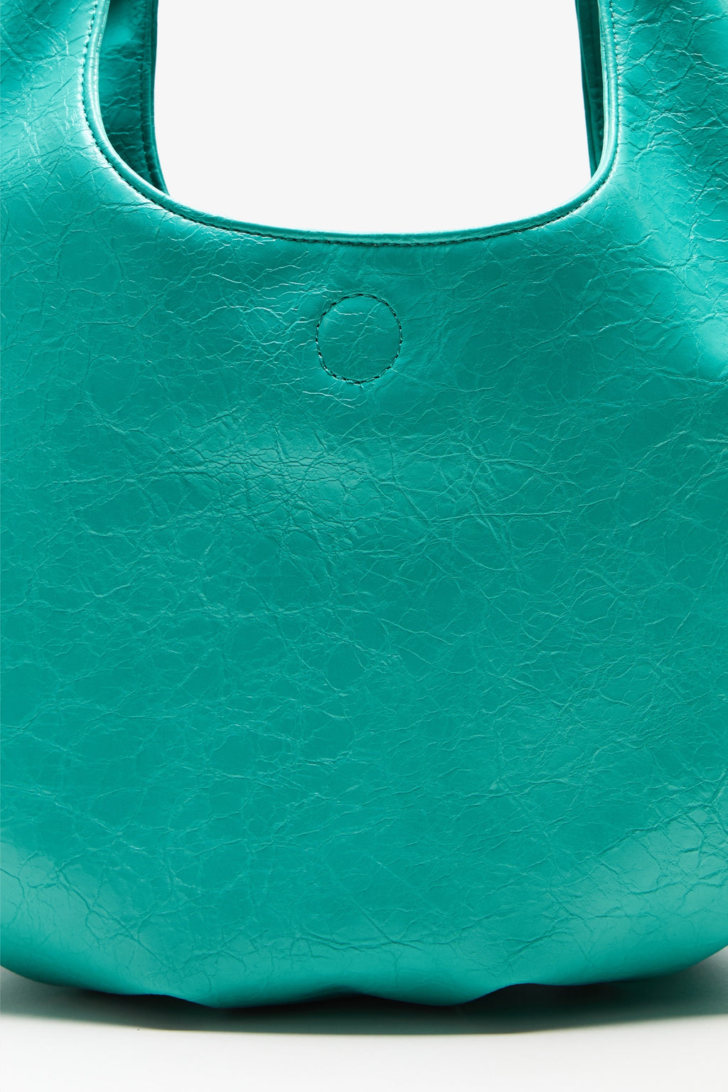 DirtySix Fuka bento soft pleated shiny leather bag