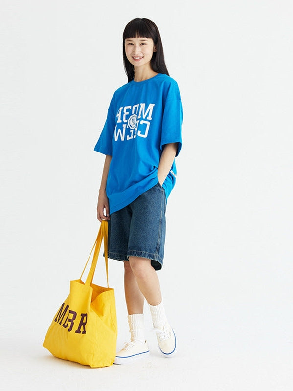 UNF mirror flip flocking pure cotton Tee