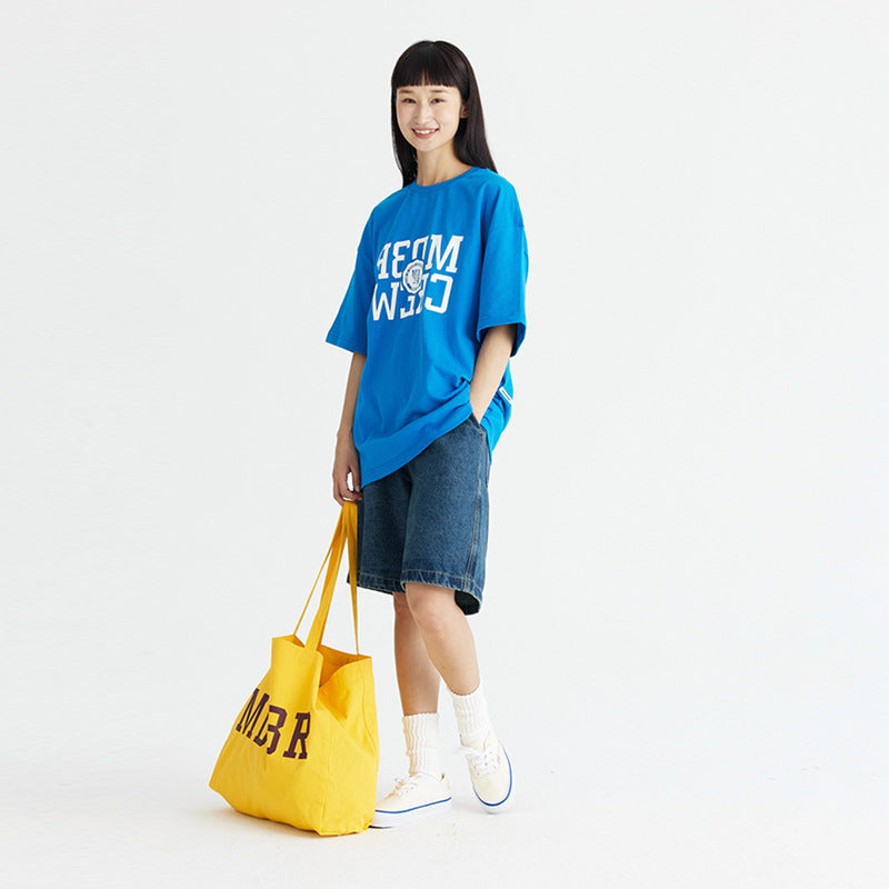 UNF mirror flip flocking pure cotton Tee