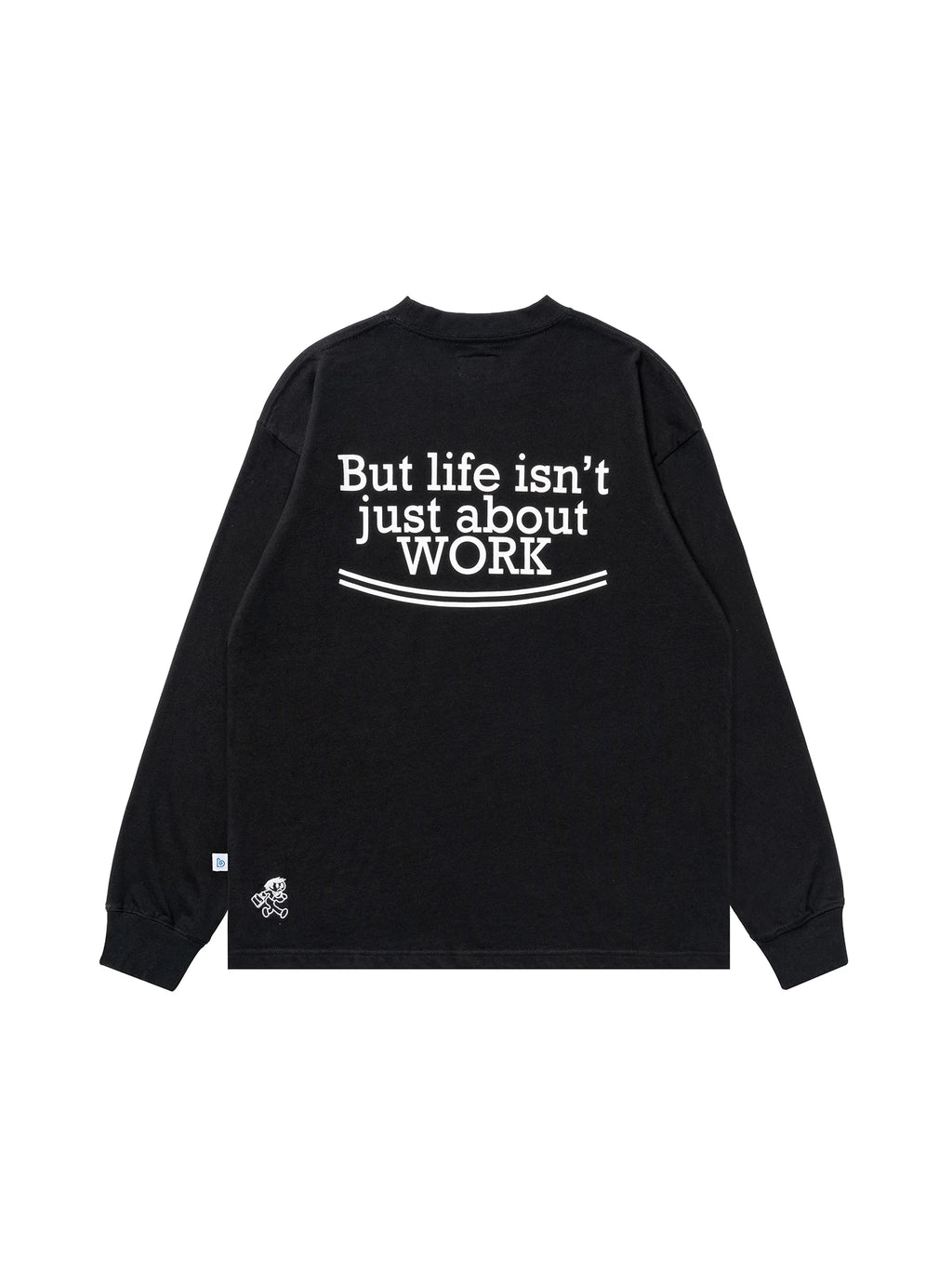 BENT IDEA Letter Print Loose Long Sleeves