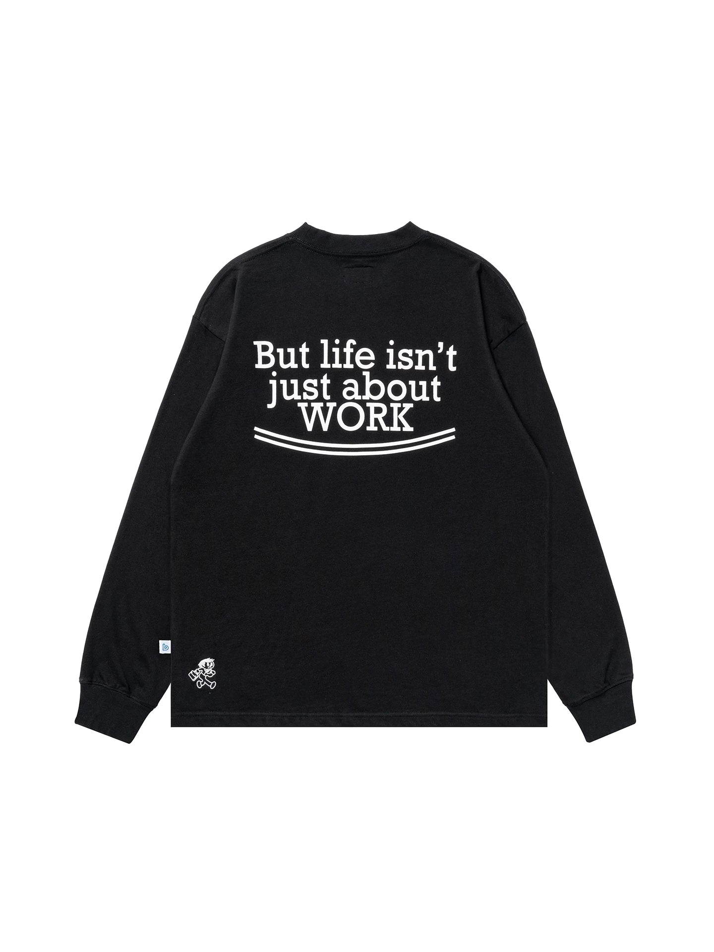 BENT IDEA Letter Print Loose Long Sleeves