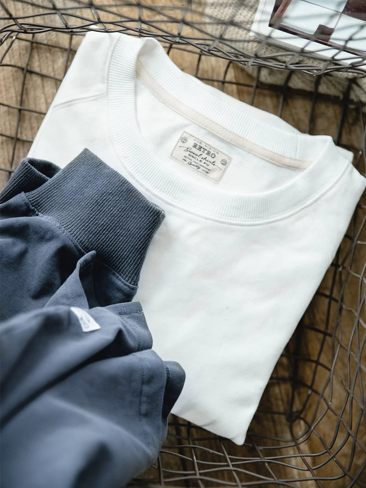 Madden loose cotton crew-neck long-sleeved shirt