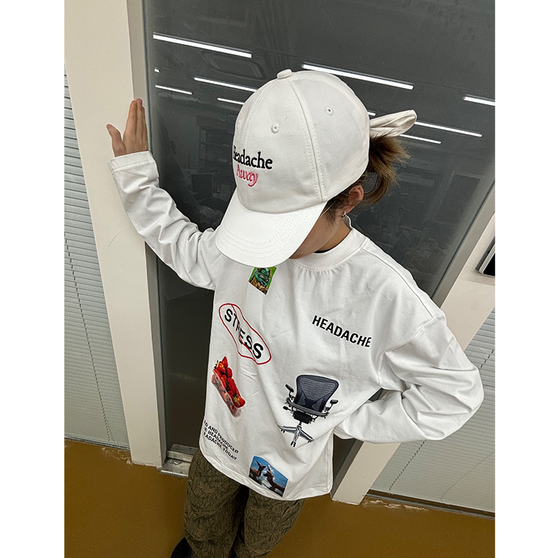 HEADACHE Logo Embroidered Bow Strap Baseball Cap