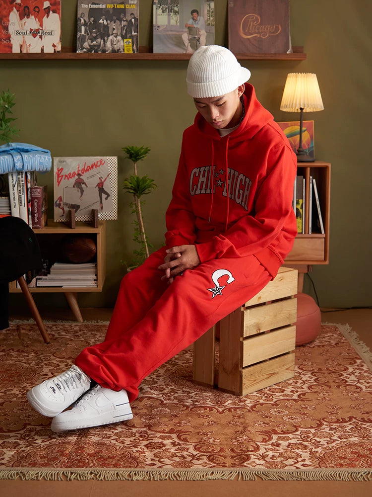 ChillHigh Loose Embroidered Thickened Sweatpants