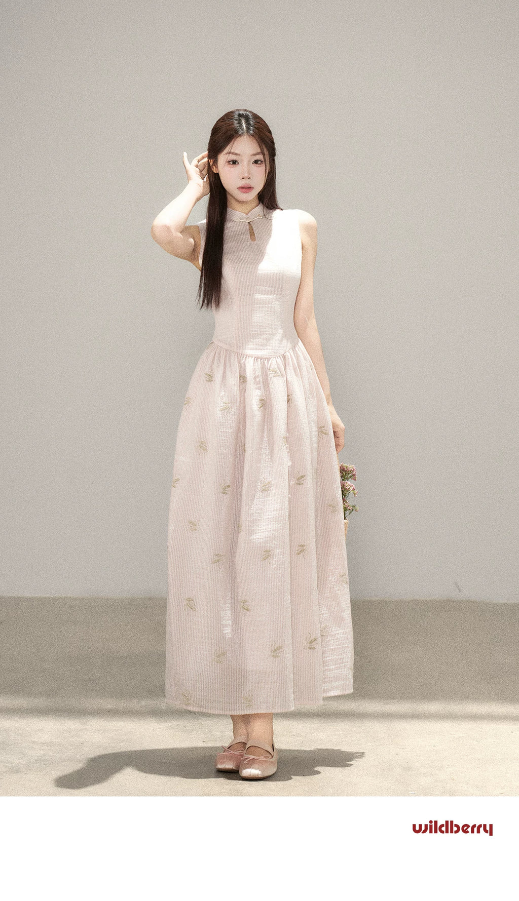 Wildberry Waist Sweet Sleeveless Tank Top Dress