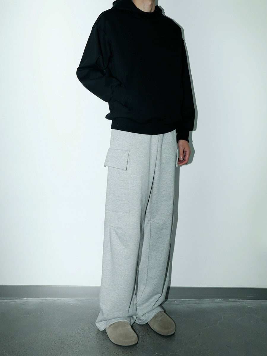 PLUS NO LOGO Pleated Loose Straight Trousers