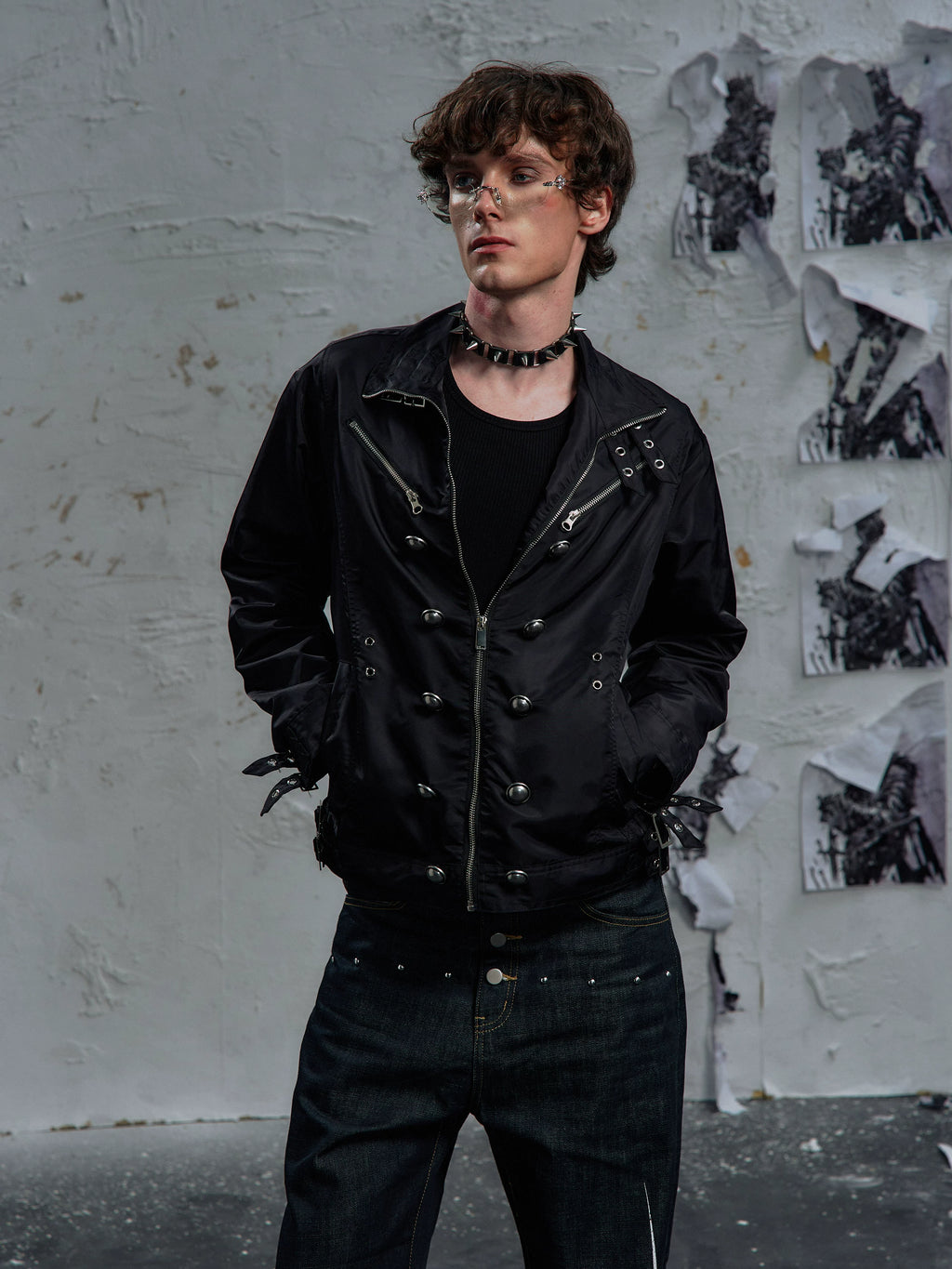 PAIKI Vampire Fencing Buckle Lapel Jacket