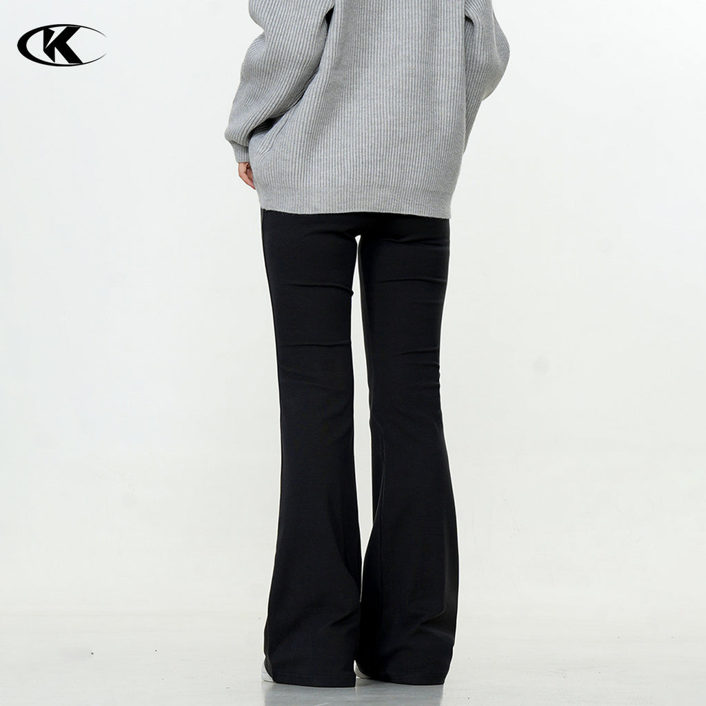 11KN women Low Waist Micro-pull Yoga Casual Pants 95% Cotton