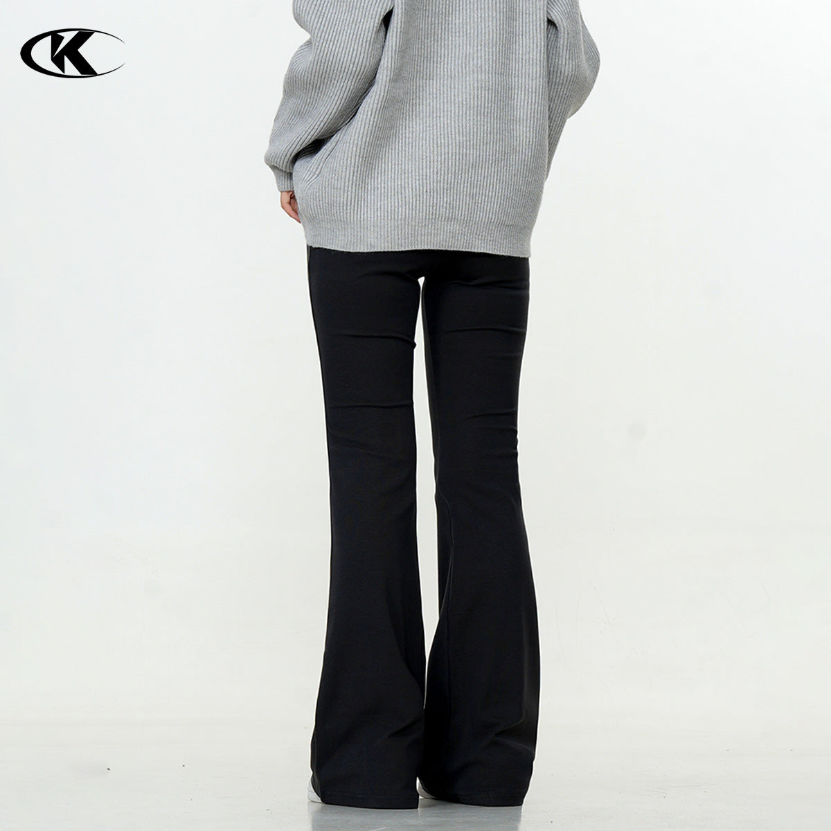 11KN women Low Waist Micro-pull Yoga Casual Pants 95% Cotton