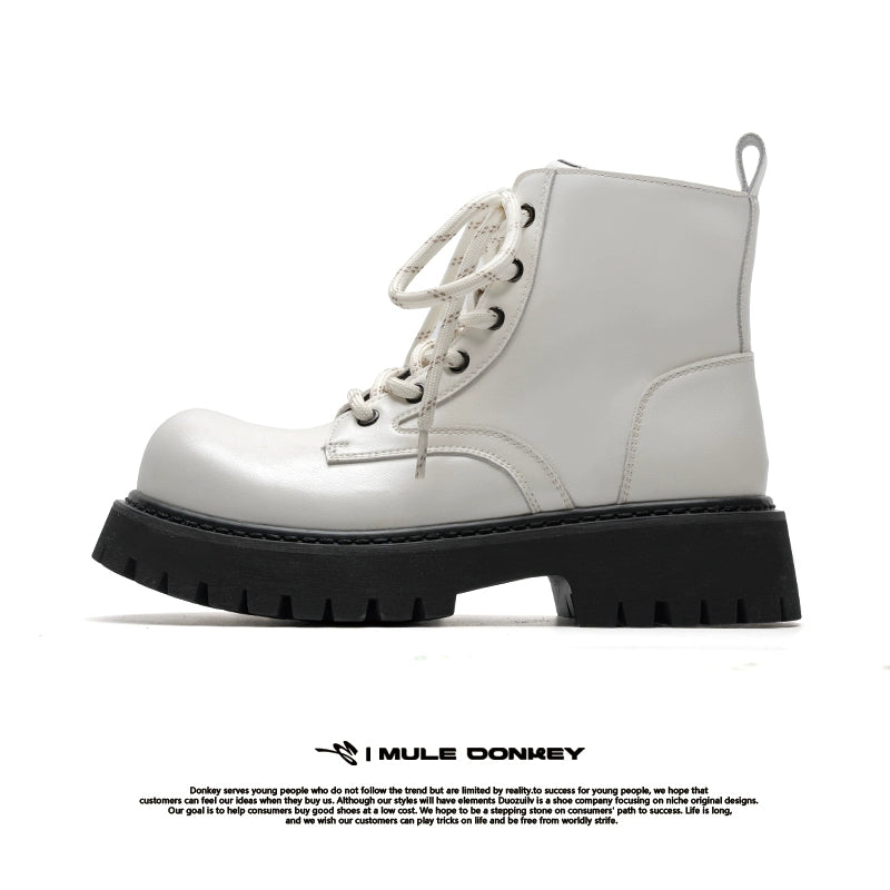 Donkey Thick-soled Heightening Versatile British Boots