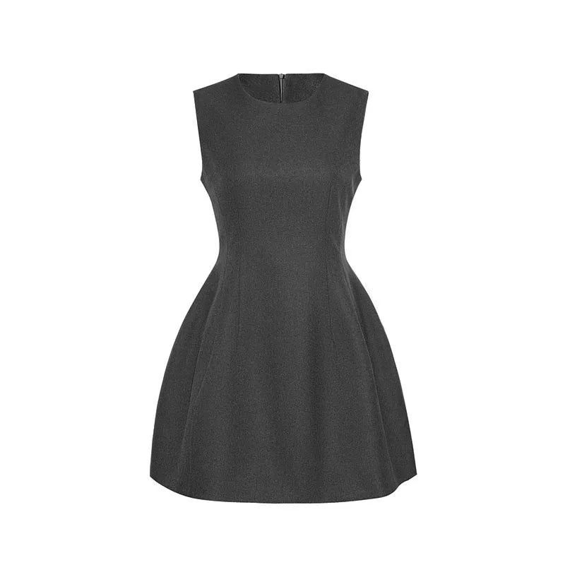 Audwyn French Temperament Slim-fit Sleeveless Dress
