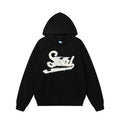 CryingCenter Vintage Patch Embroidered Hooded Sweater