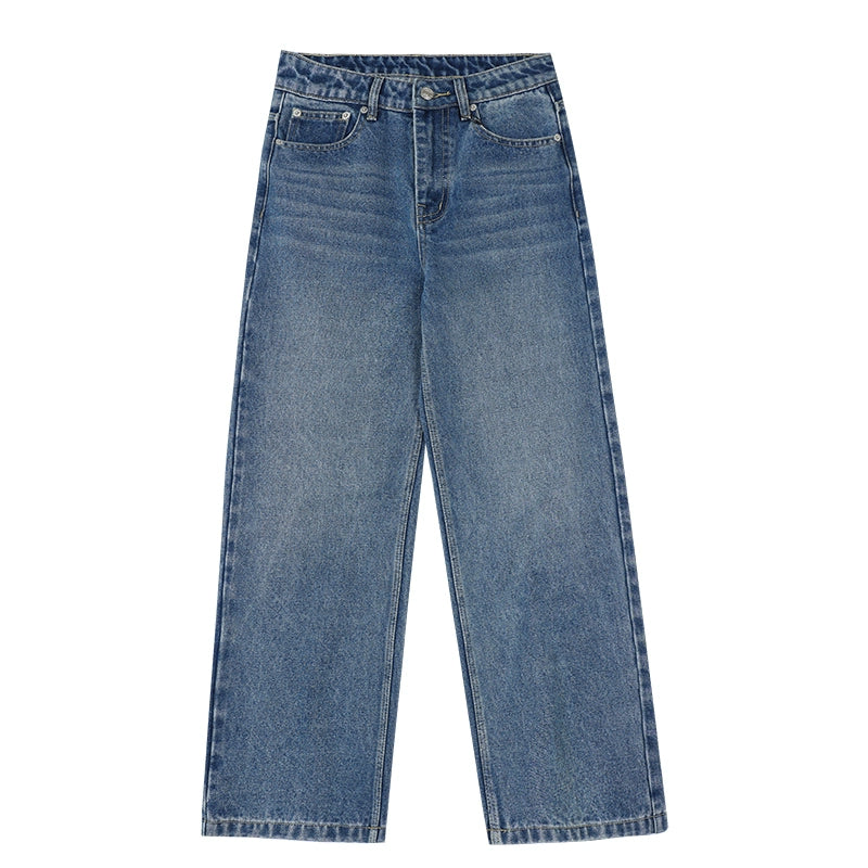 MEDM Retro Straight Slacks Loose Drape Jeans