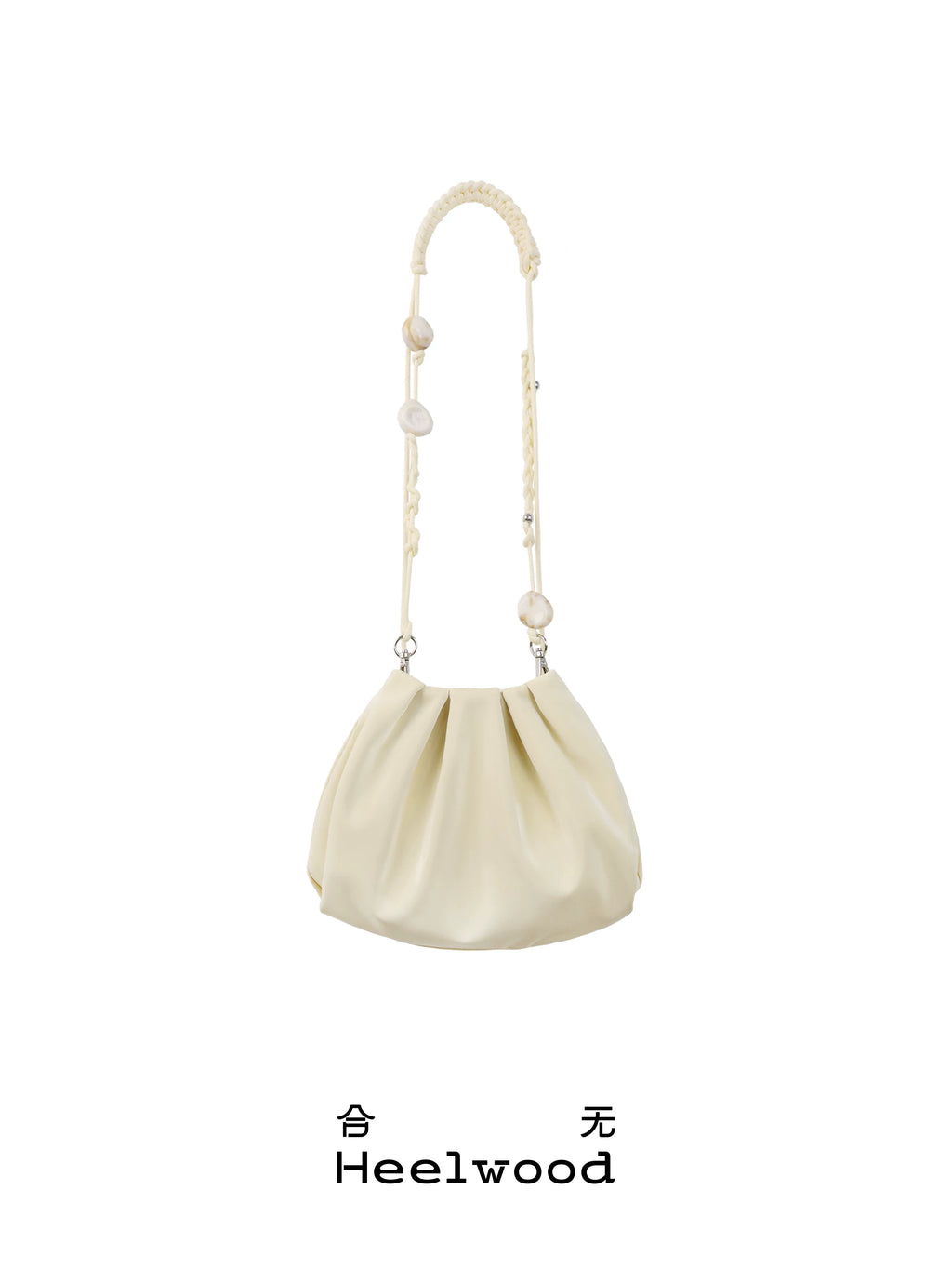 Heelwood Beaded Pleated Messenger Bag