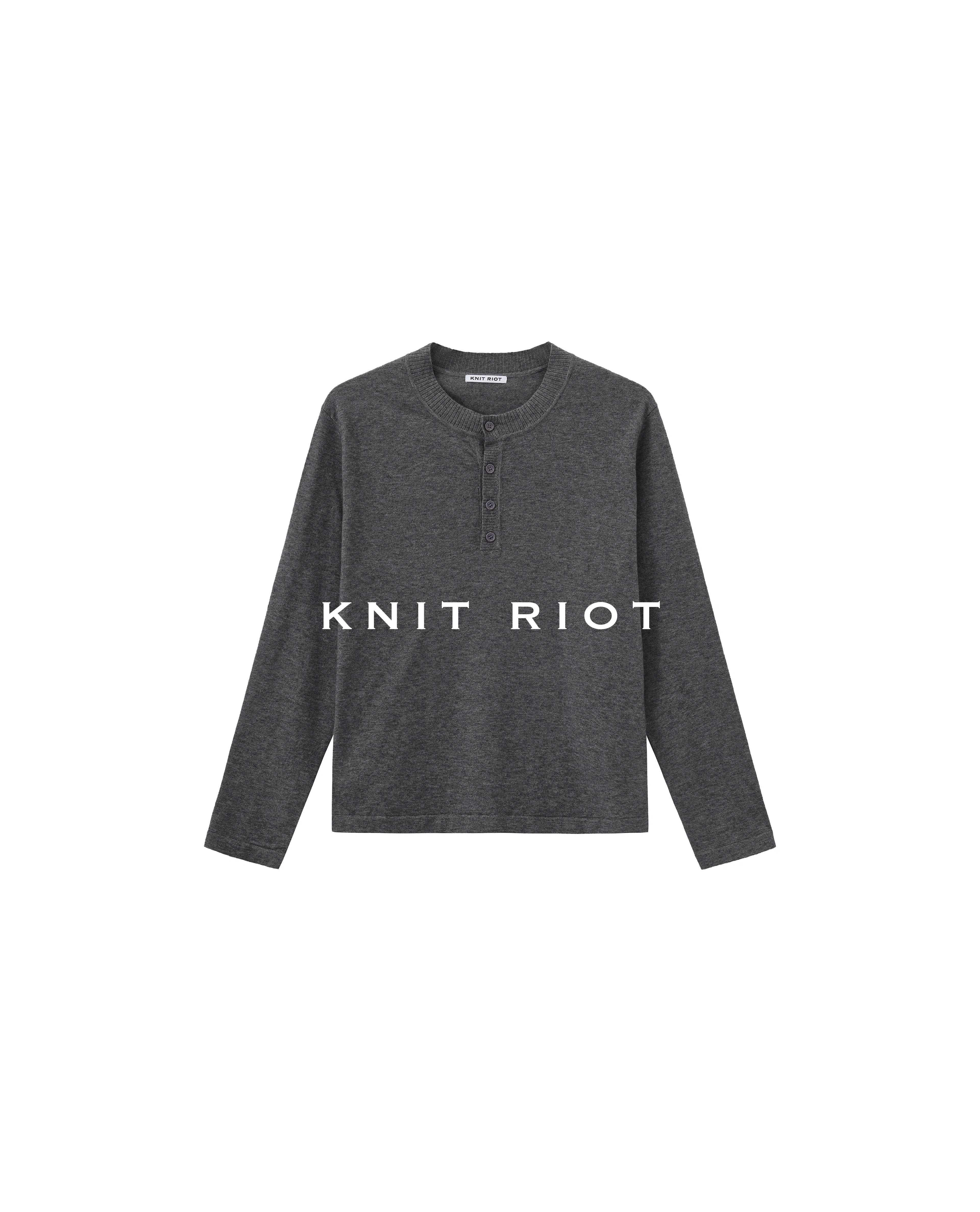 KNITRIOT Simple Skin-friendly Bottoming Long-sleeved Knitted Sweater