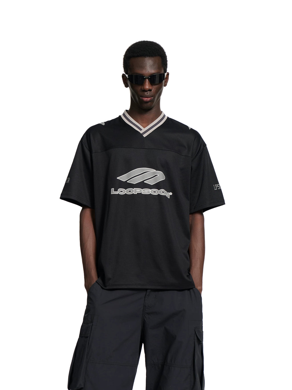 Loopsoon Breathable V-neck Loose Versatile Tee