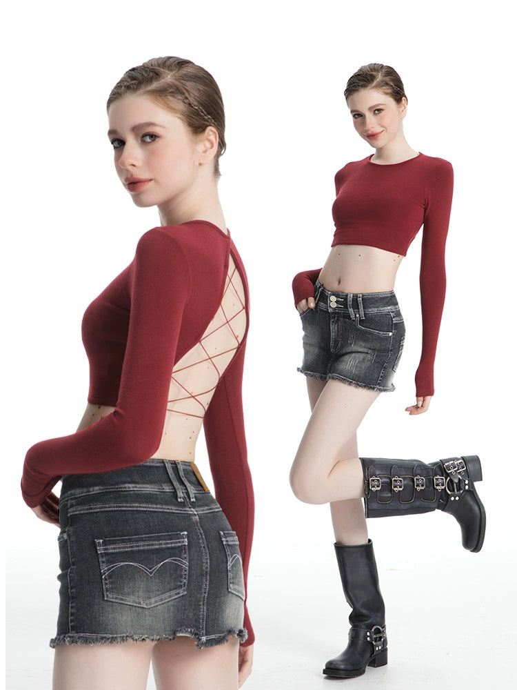 ABMY Back Hollow Strap with Chest Pad Tee