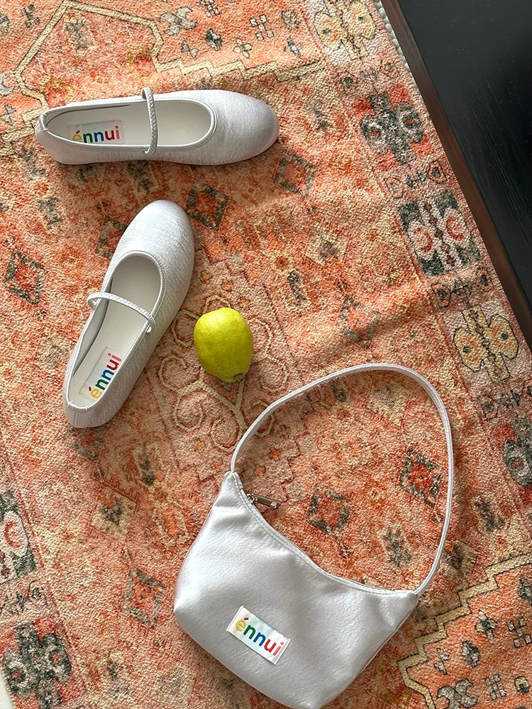 Ennui One-pedal Women's Shallow Mouth Mary Jane Flats