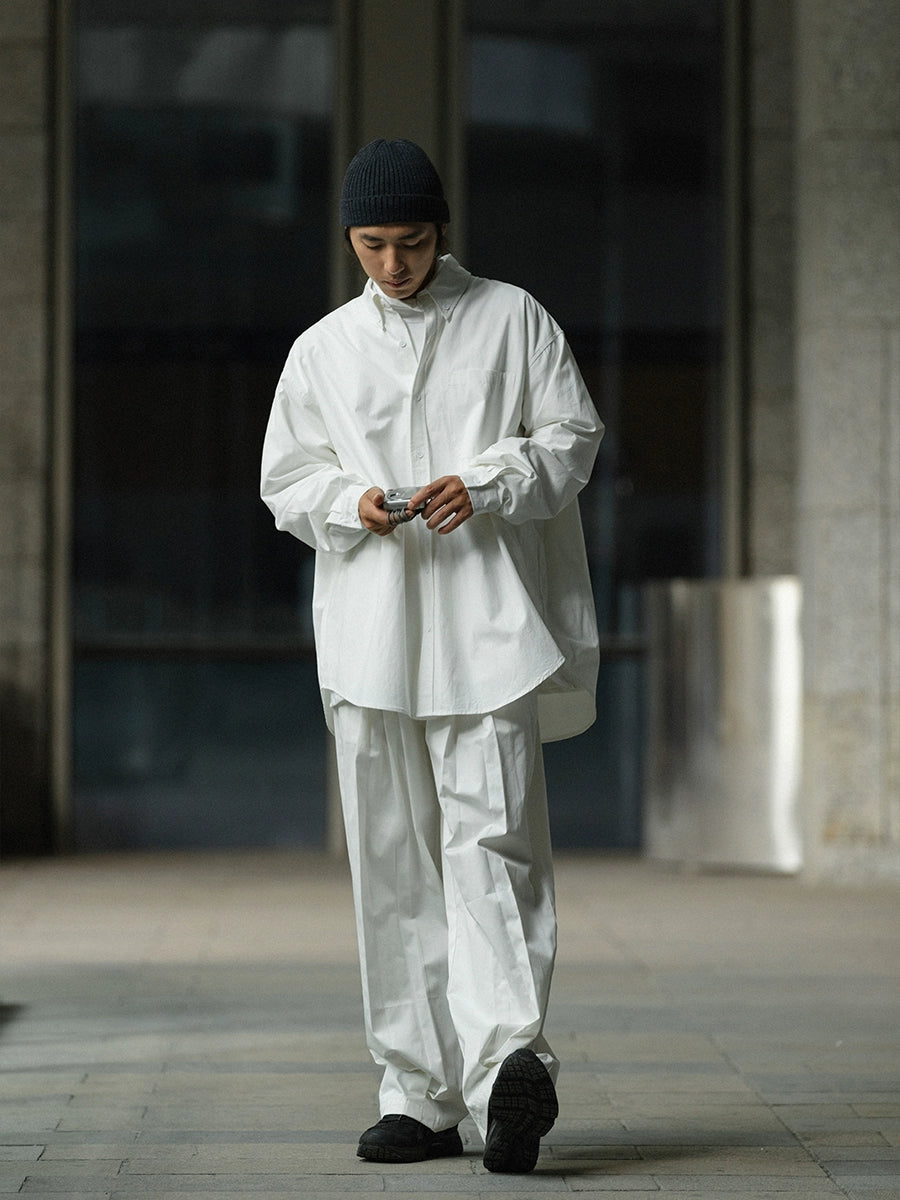 NOEAR Loose Silhouette Vintage Shirt