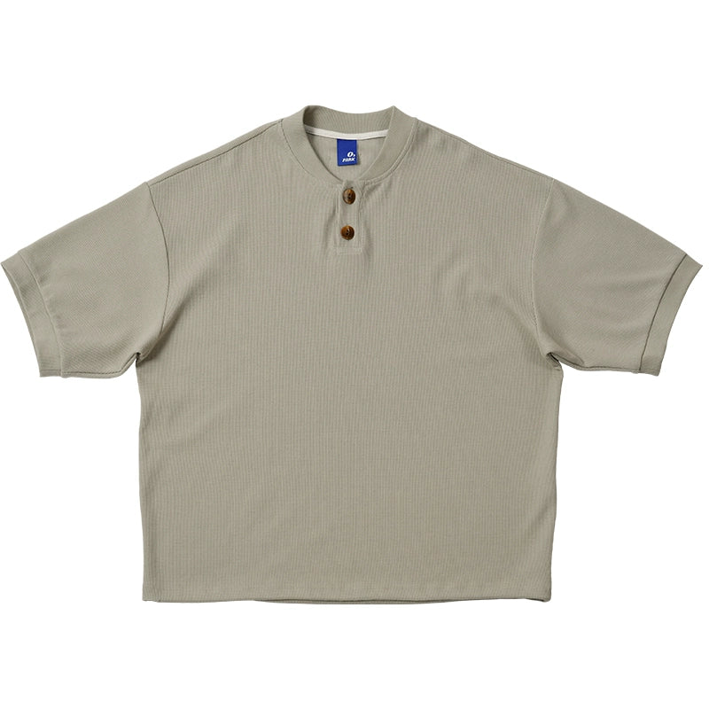 O3PARK Japanese Retro Loose College Style Polo Shirt