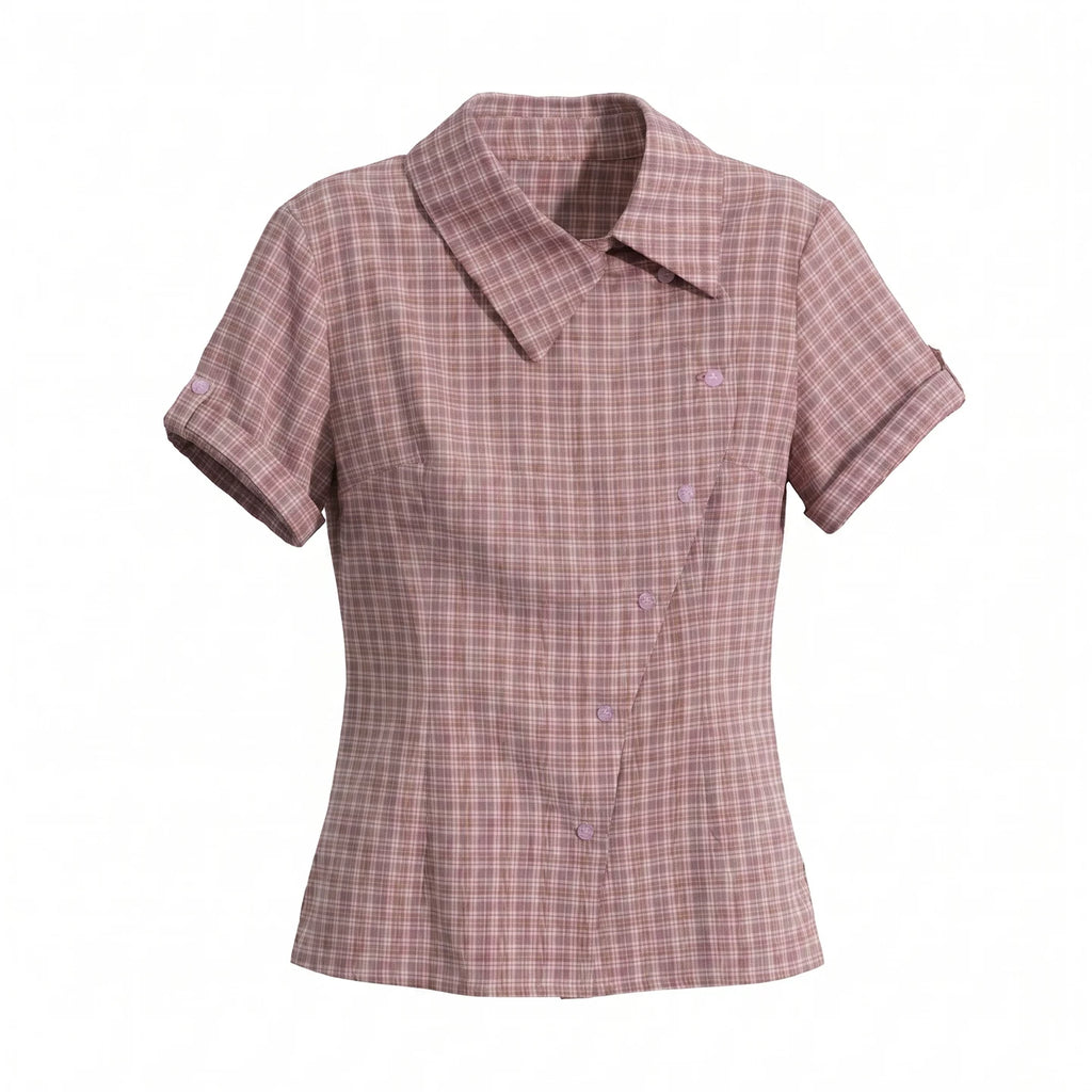 JIKOO Waist Slim Lapel Shirt
