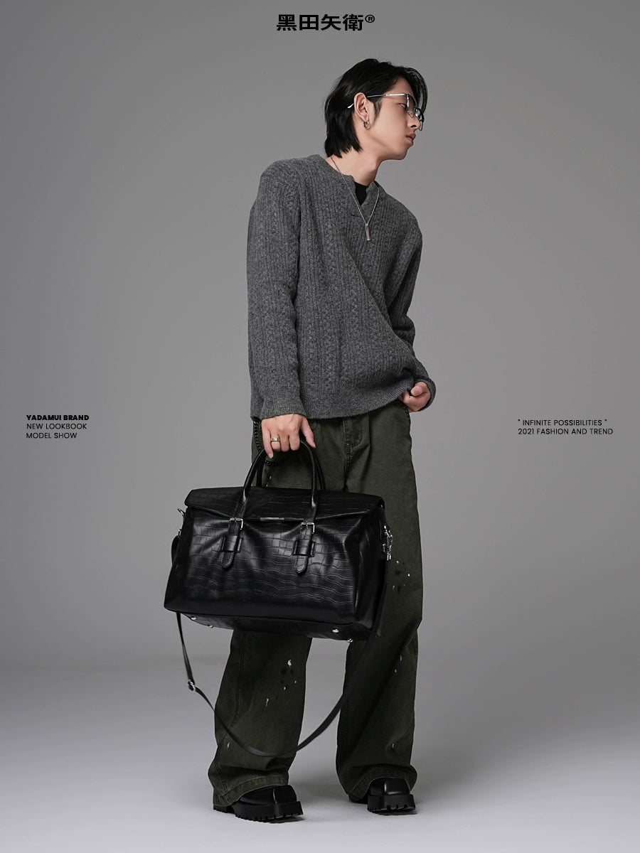 YADAMUI Go Out Short-distance Luggage Bag Travel Bag Large-capacity Women's Messenger Handbag