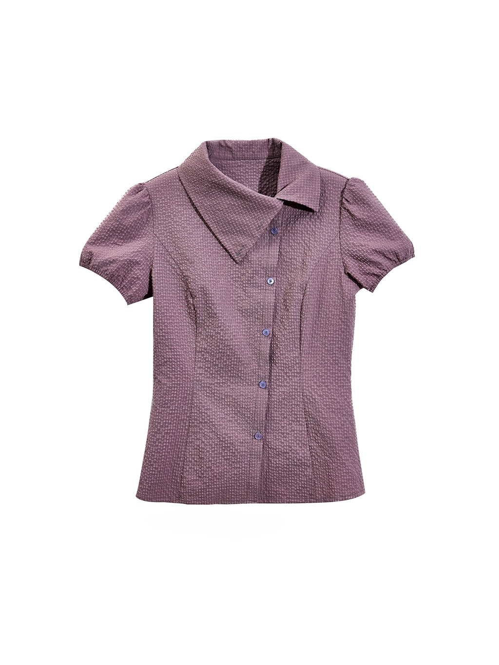 EZEK Temperament Slim-fit Plaid Short-sleeved Shirt