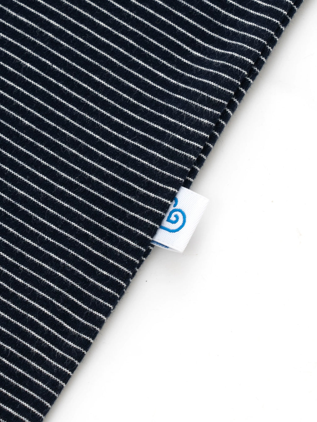 BENT IDEA Pinstripe Color Matching Shoulder Casual Tee