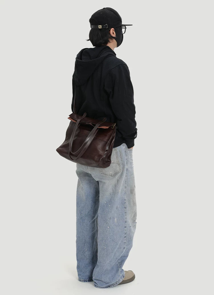 KoniKoni Large Capacity Crossbody Tote Bag