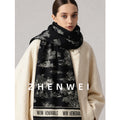 ZHENWEI Ink Painting Double-sided Scarf