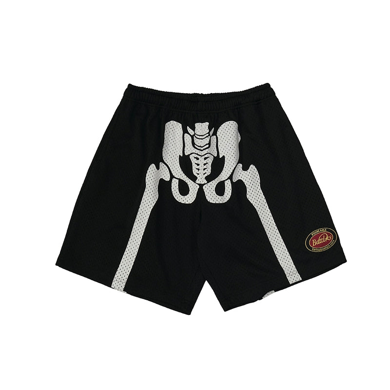 Battles Bone Print Basketball Shorts