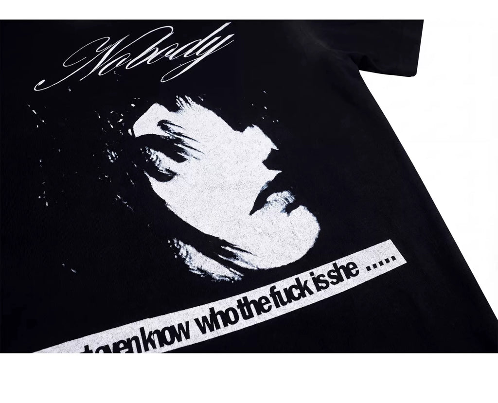 NumbAsia Portrait Slogan Loose Tee