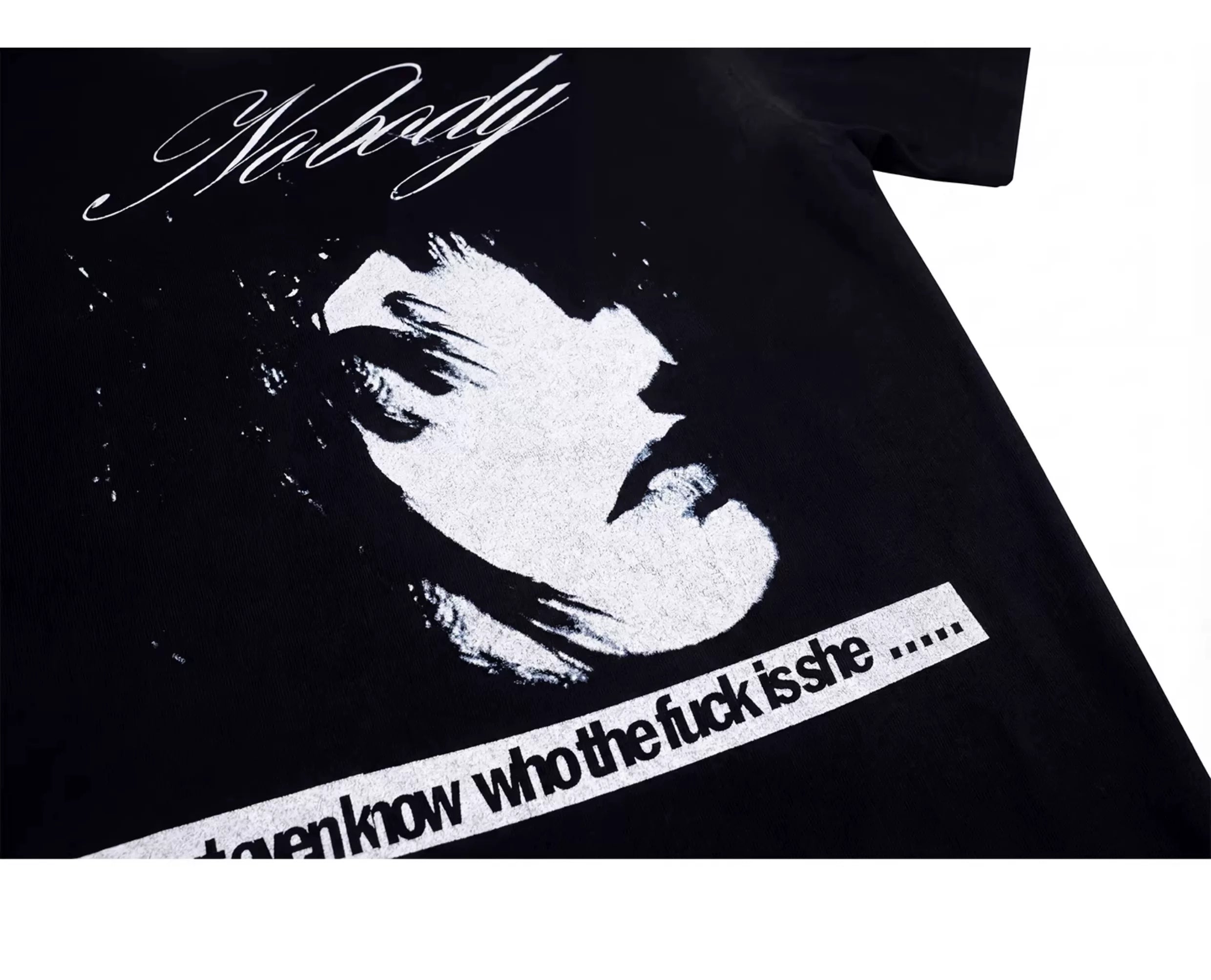 NumbAsia Portrait Slogan Loose Tee