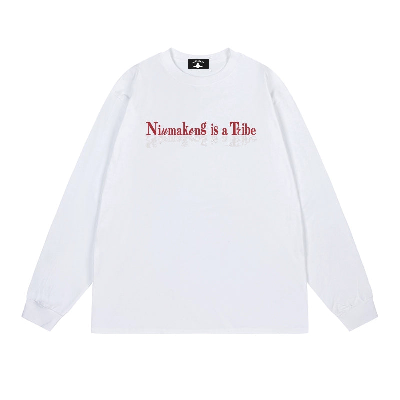 The 76th human NMK pure cotton Long Sleeve