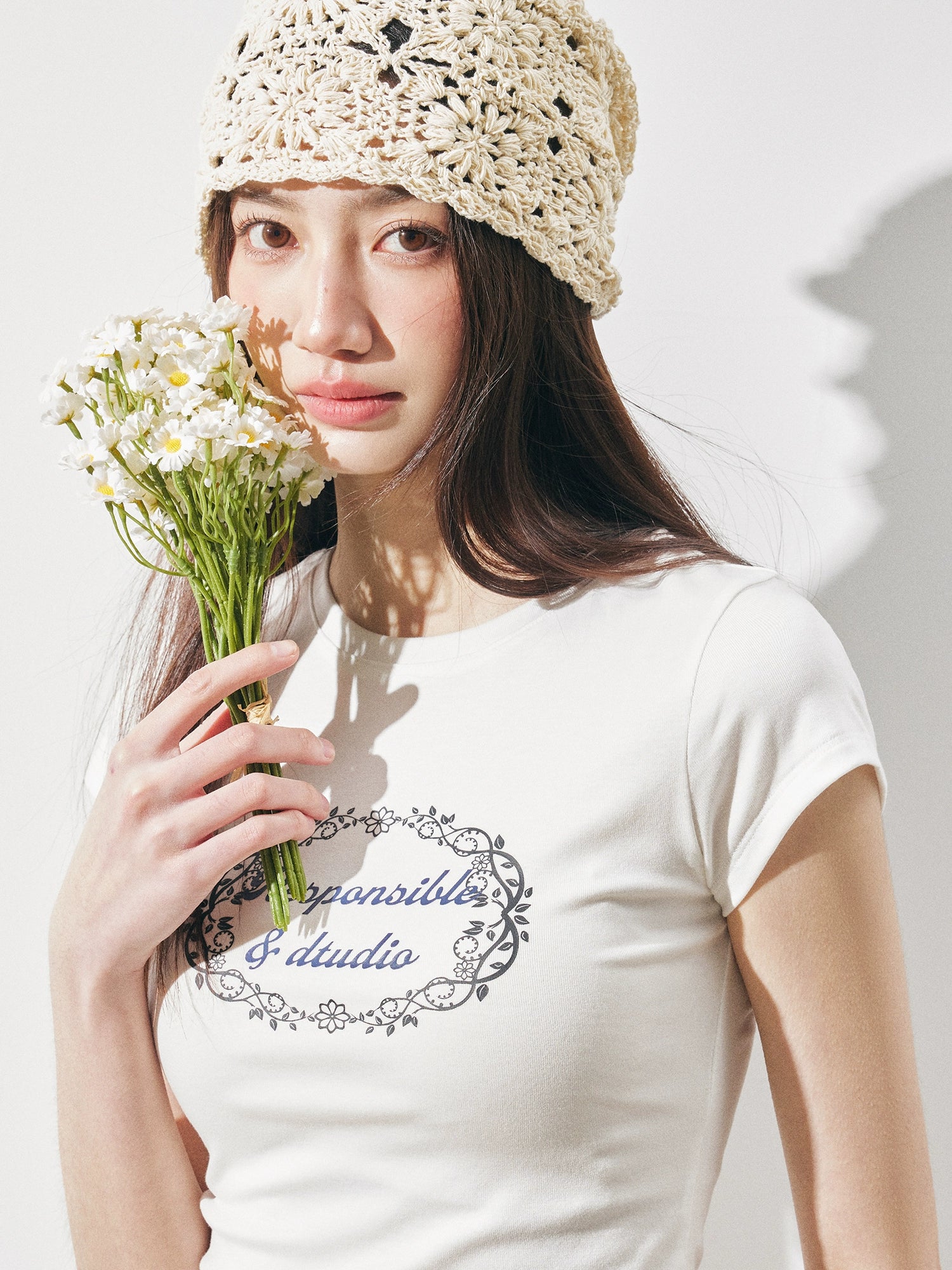 RPB BRAND Crew Neck Slim Slim Short Tee