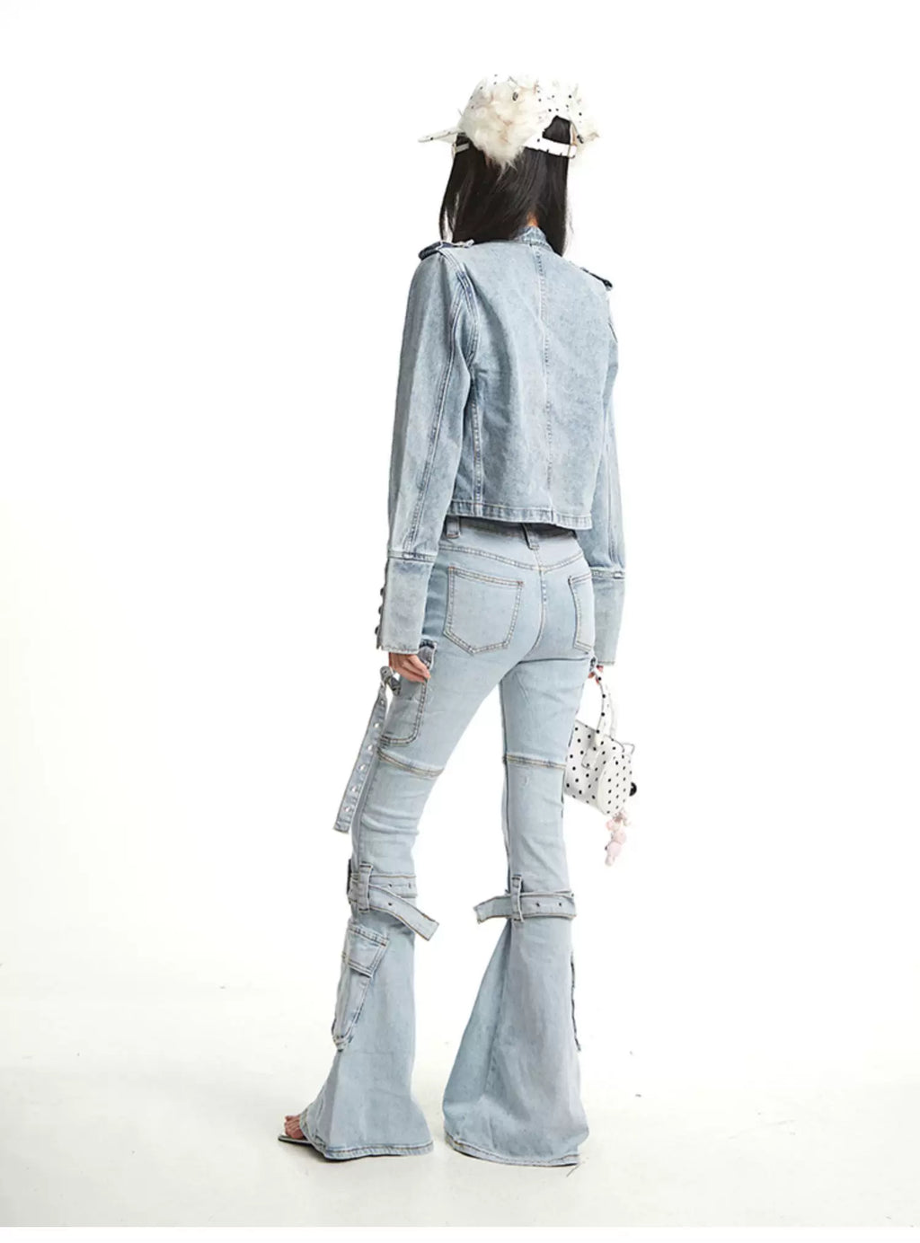 UNCMHISEX Vintage Slim Denim Jacket
