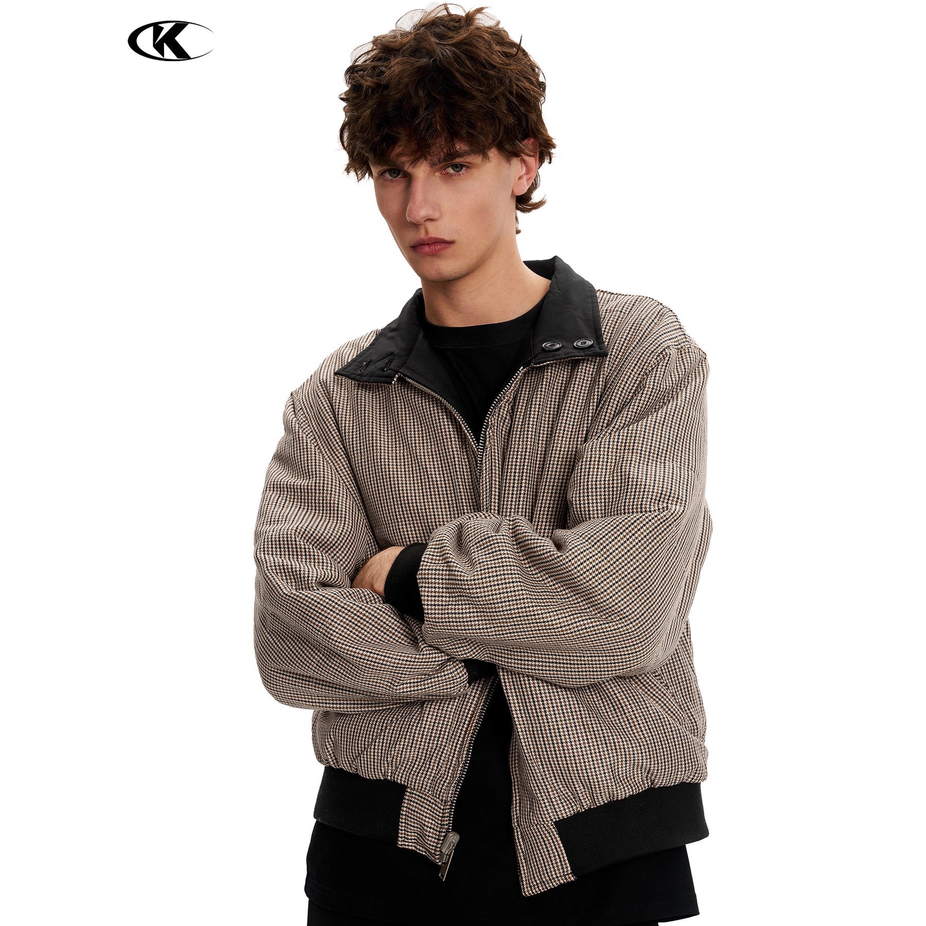 11KN Casual Simple Slim Loose Long-sleeved Jacket