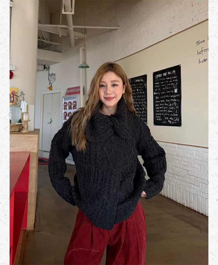 CCYE Lapel Lazy Sweater Jacket