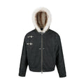 MADEEXTREME Warm Padded Fur Collar Jacket